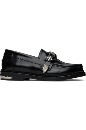 TOGA PULLA SSENSE Exclusive Black Metal Loafers