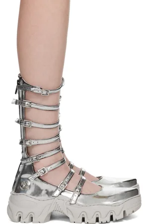 ROMBAUT Silver MJ High Loafers