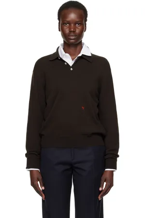 HOMMEGIRLS Brown Wool Polo