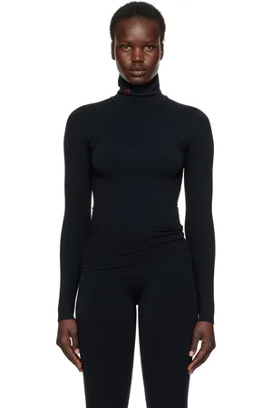 Perfect Moment Black Seamless Thermal Sport Top