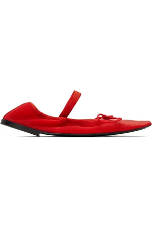 Proenza Schouler Red Glove Mary Jane Ballerina Flats