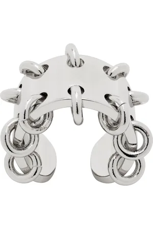 We11 Done Silver Pierced Wide Band Ring