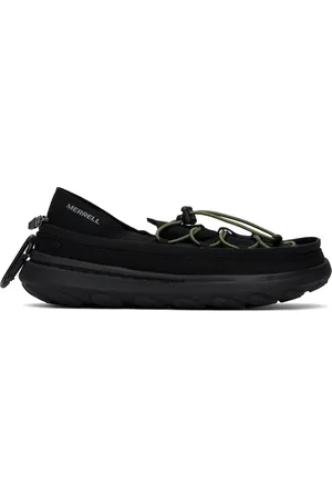 Merrell Black Hut Moc 2 Packable Zip Off Loafers