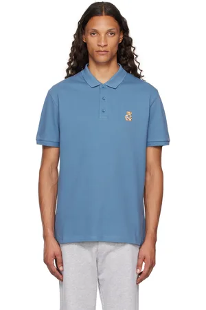 Moschino Blue Teddy Patch Polo