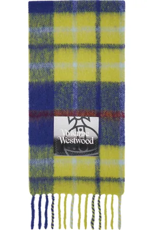 Vivienne Westwood Green & Blue Tartan Scarf