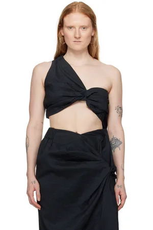 Issey Miyake Black Twisted Top