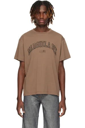 Maison Margiela Brown Varsity Print T-shirt