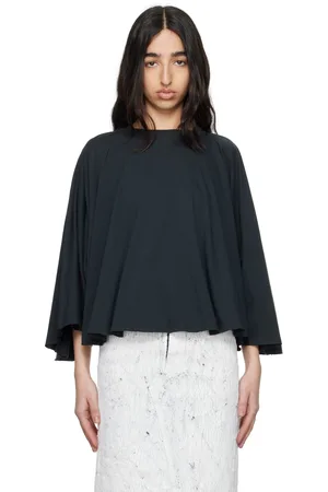 Maison Margiela Black Basic Jersey Long-Sleeved T-shirt