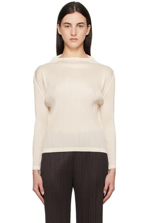 PLEATS PLEASE ISSEY MIYAKE Off-White Monthly Colors December Top