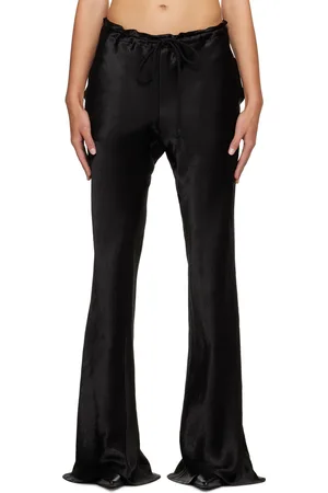 SONG FOR THE MUTE Black Flared Trousers