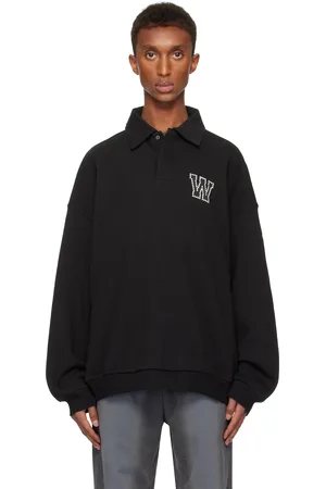 We11 Done Black Pearl Logo Polo