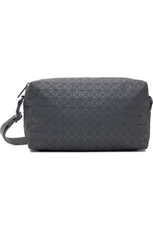 Issey Miyake Gray Saddle One-Tone Bag