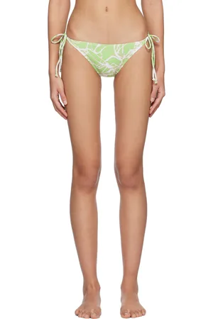 lesugiatelier Green Graphic Bikini Bottom