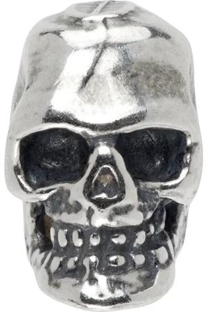 EMANUELE BICOCCHI Silver Skull Single Stud Earring