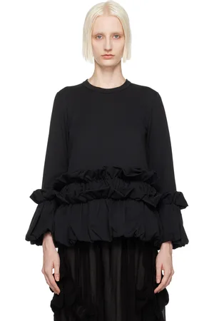 Comme des Garçons Black Gathered Long Sleeve T-Shirt