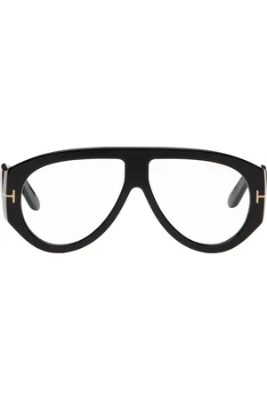 Tom Ford Black Aviator Blue Block Glasses