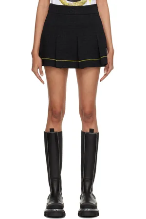 Ganni Black Jacquard Miniskirt