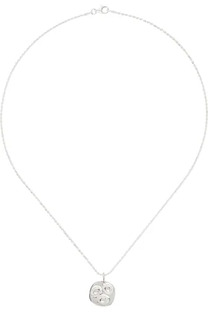 Bleue Burnham Silver Oval Chloroplast Impression Pendant Necklace