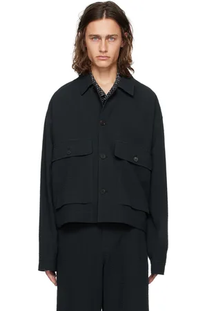 LE 17 SEPTEMBRE Navy Flap Pocket Jacket