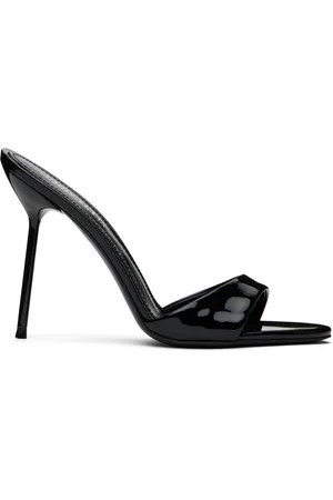PARIS TEXAS Black Lidia Mules