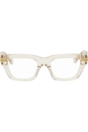 Bottega Veneta Transparent Square Glasses