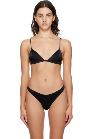 FLEUR DU MAL Black Luxe Triangle Bra