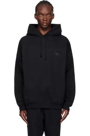 Y-3 Black Bonded-Logo Hoodie