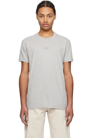 Maison Margiela Gray Stamp Logo T-shirt