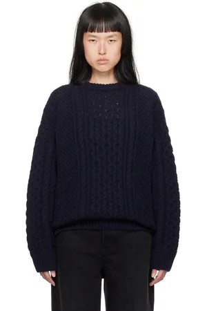 Totême Navy Chunky Sweater