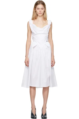 Vivienne Westwood White Sunday Midi Dress