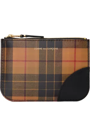 Comme des Garçons Red & Yellow Mini Lenticular Tartan Pouch