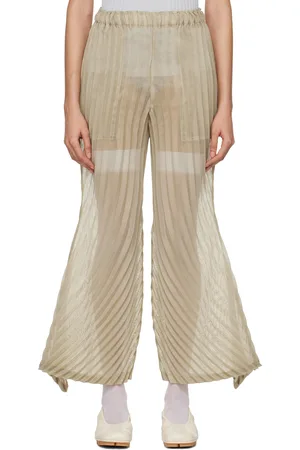 Issey Miyake Beige Wander Trousers