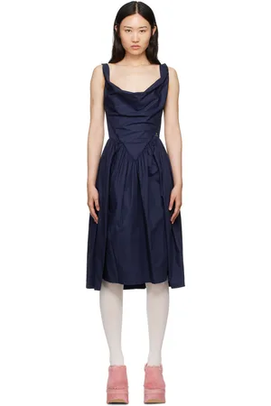 Vivienne Westwood Navy Sunday Midi Dress