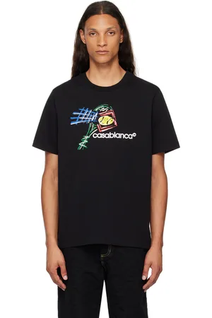 Casablanca Black Croquis De Tennis T-Shirt
