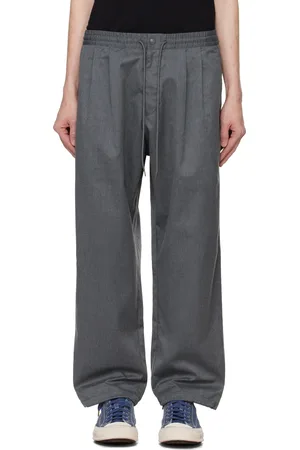 NEIGHBORHOOD Gray Baggy Silhouette Easy Trousers