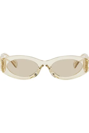 Miu Miu Beige Glimpse Sunglasses