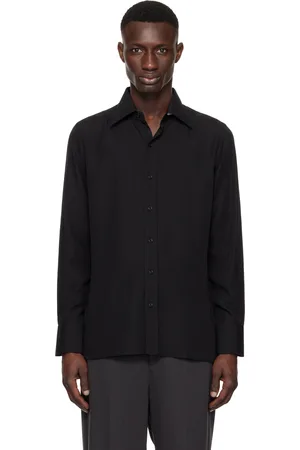 Tom Ford Black Lightweight Lyocell Slim Fit Shirt