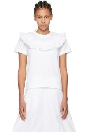 Comme des Garçons White Ruffled T-Shirt