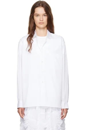Comme des Garçons White Peter Pan Collar Shirt