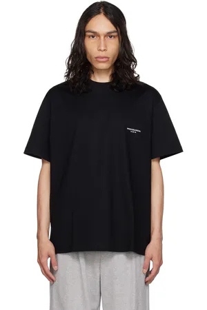 WOOYOUNGMI Black Square Label T-Shirt