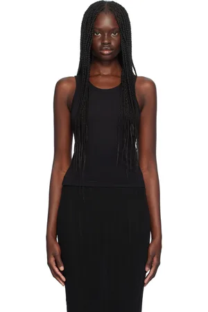 ÉTERNE Black Fitted Tank Top