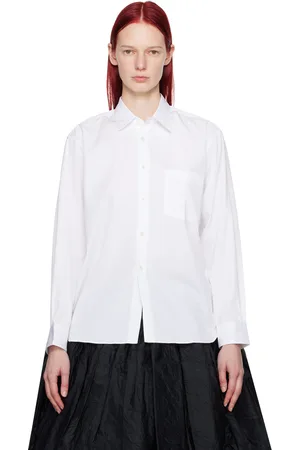Comme des Garçons White Spread Collar Shirt