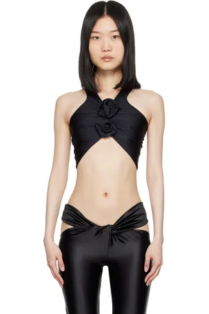 COPERNI Black Flower Tank Top
