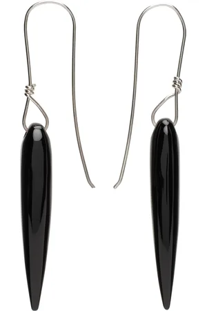 Sophie Buhai Silver & Black Spear Earrings