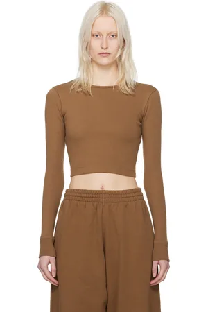 WARDROBE.NYC Brown Hailey Bieber Edition HB Long Sleeve T-Shirt