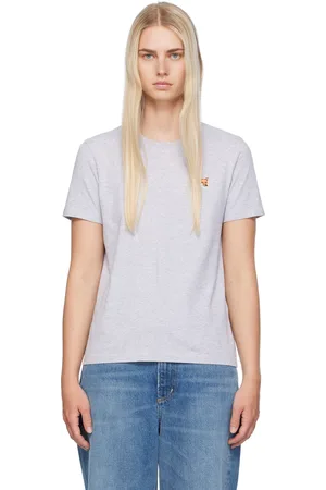 Maison Kitsuné Gray Fox Head T-Shirt