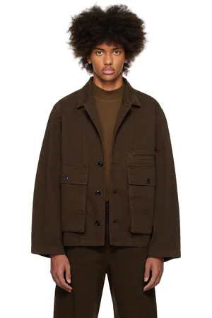 LEMAIRE Brown Boxy Denim Jacket