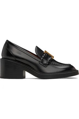 Chloé Black Marcie Heeled Loafers