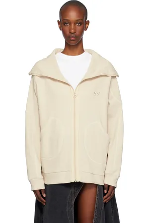 OPEN YY Beige Waffle Balaclava Hoodie