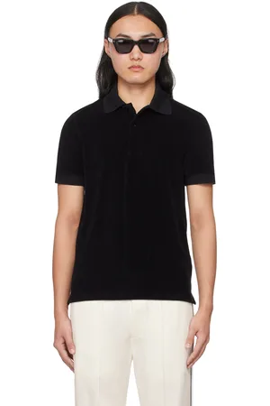 Tom Ford Black Towelling Polo
